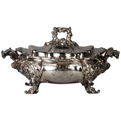 English Silver Soup Tureen