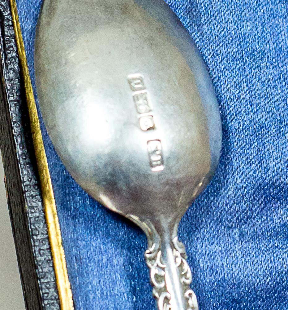 Englische Teelöffel aus Silber aus dem frühen 20. Jahrhundert (Frühes 20. Jahrhundert) im Angebot