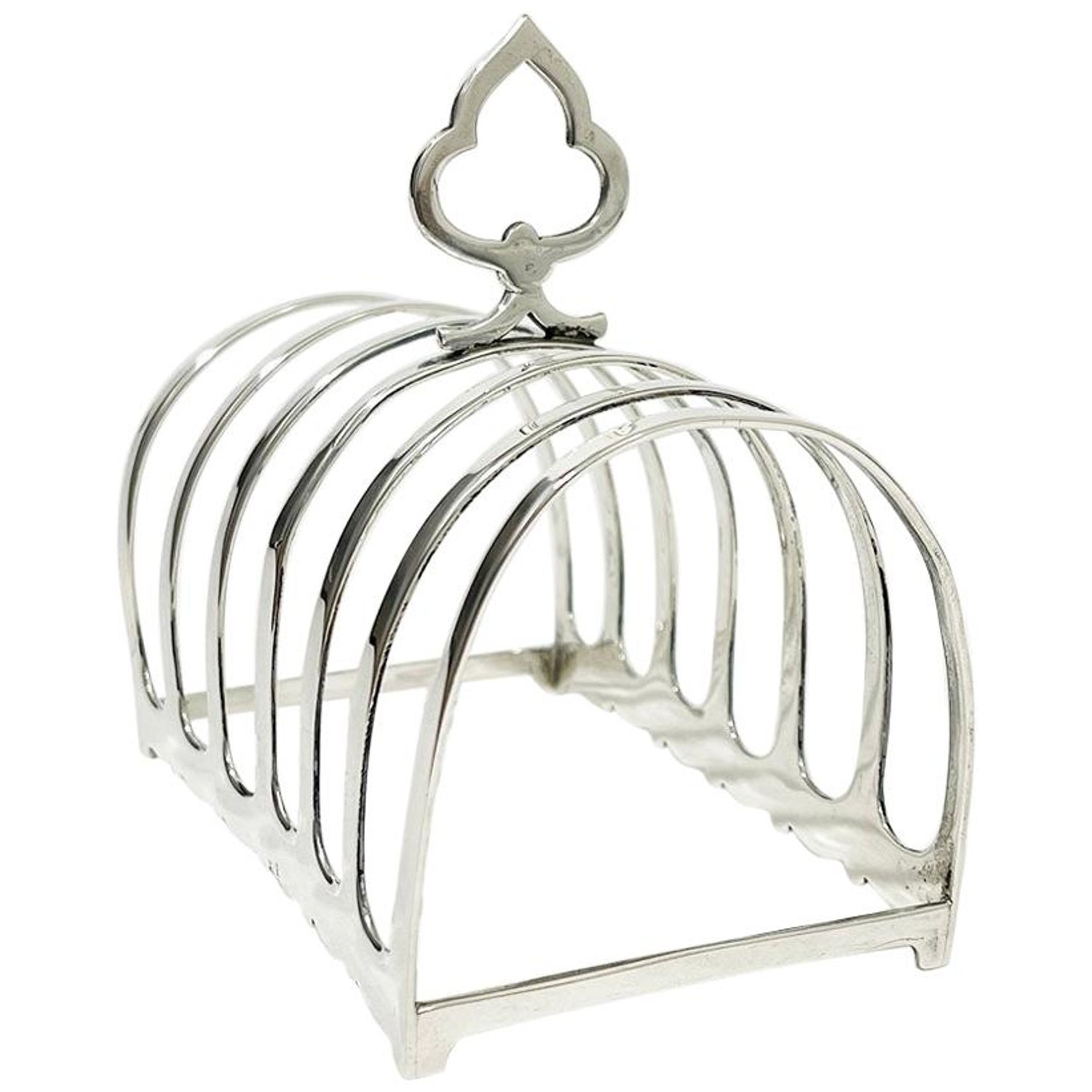 Superb English Toast Rack Gothic 1930s Silver Plated Toast Holder Lett –  Antiques And Teacups