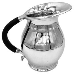 English Silver Water Jug