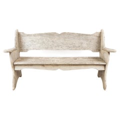 English Silvered Teak Garden Bench