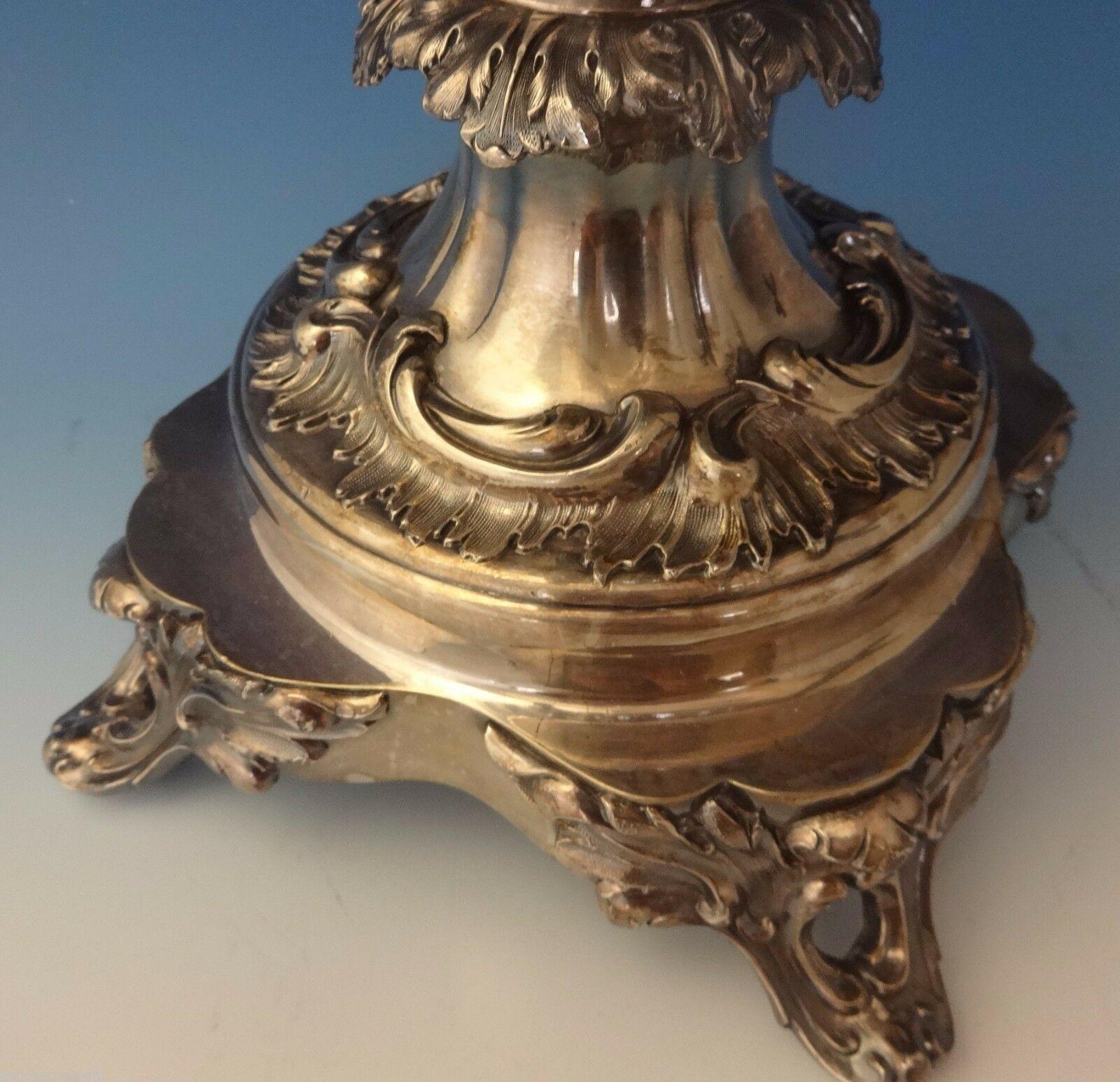 English Silverplate Hot Water Urn with Leaf and Scrollwork Motif 1
