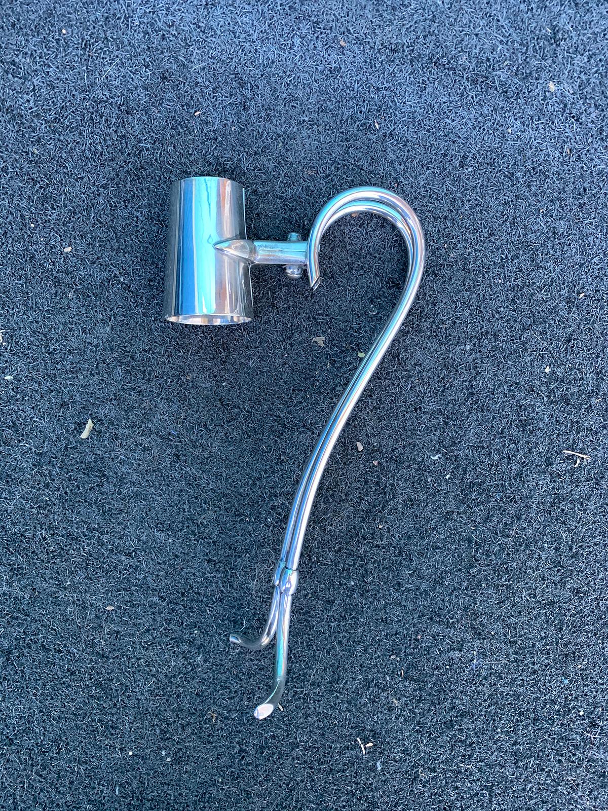 English Silverplate Wine or Champagne Bottle Handle/Pourer by Asprey & Co London In Good Condition For Sale In Atlanta, GA