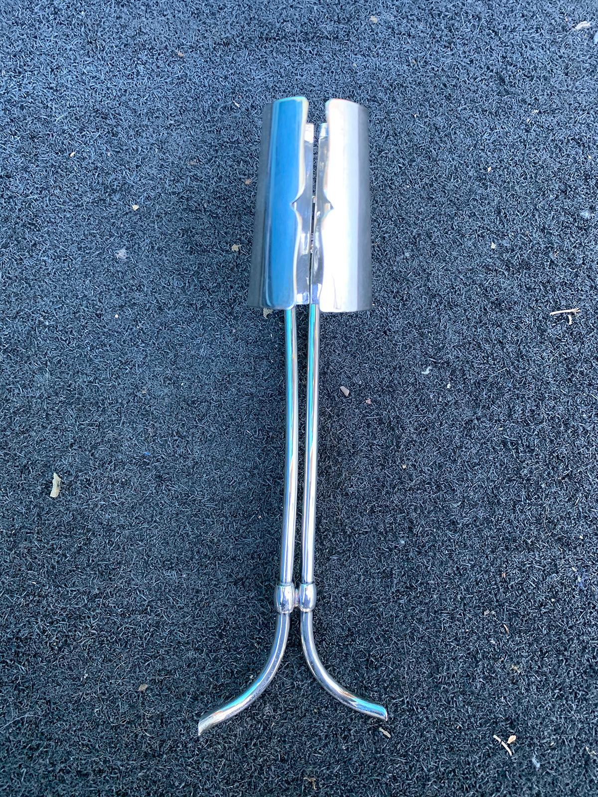 English Silverplate Wine or Champagne Bottle Handle/Pourer by Asprey & Co London For Sale 4