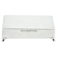 English Silverplated Cigarette or Vanity Box