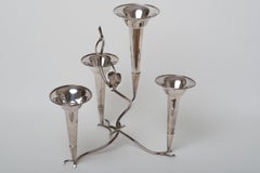 English Simple Epergne in Silver Plate