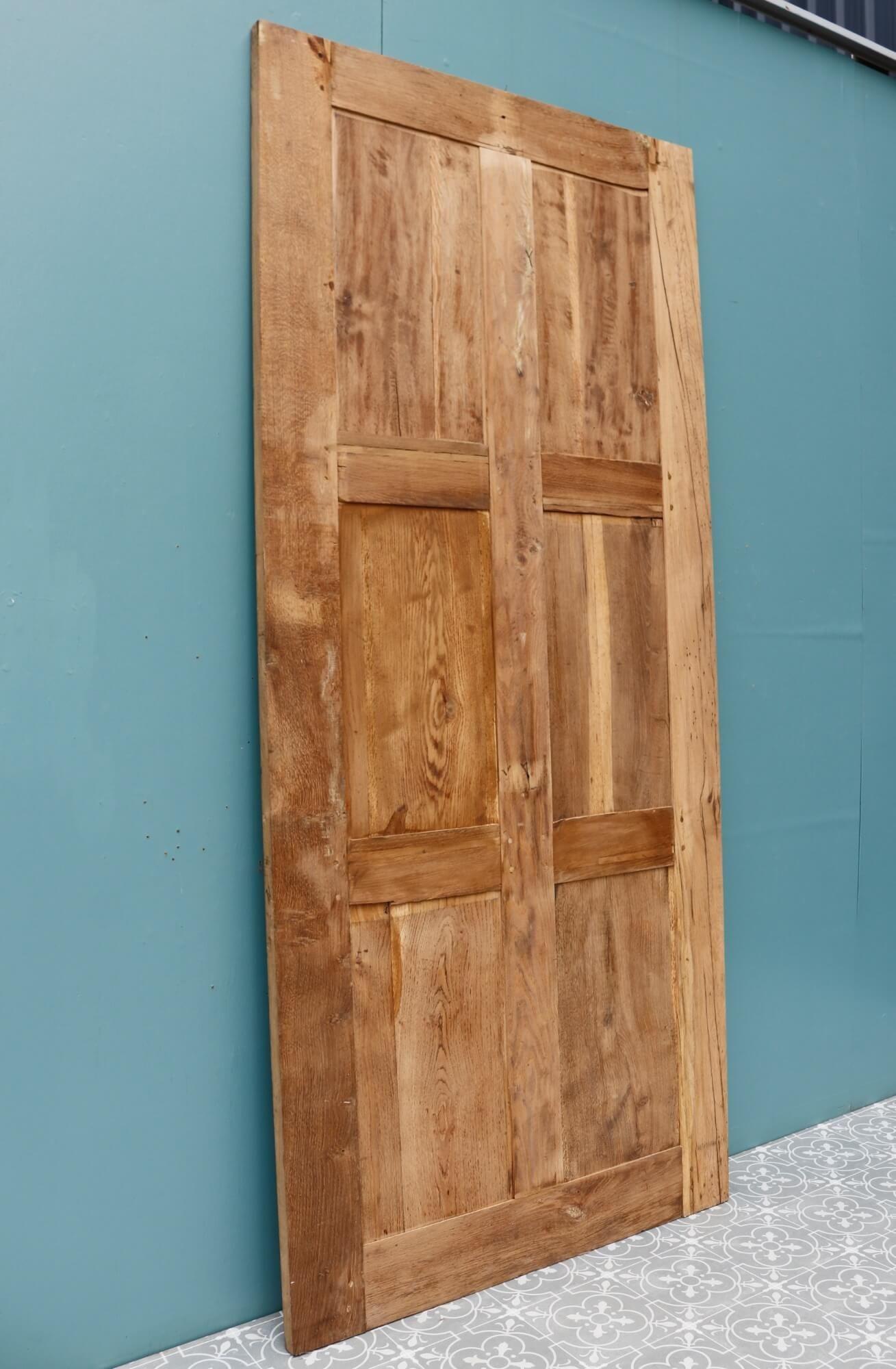 Französische Sechs-Paneel-Tür aus Eichenholz im Zustand „Relativ gut“ im Angebot in Wormelow, Herefordshire