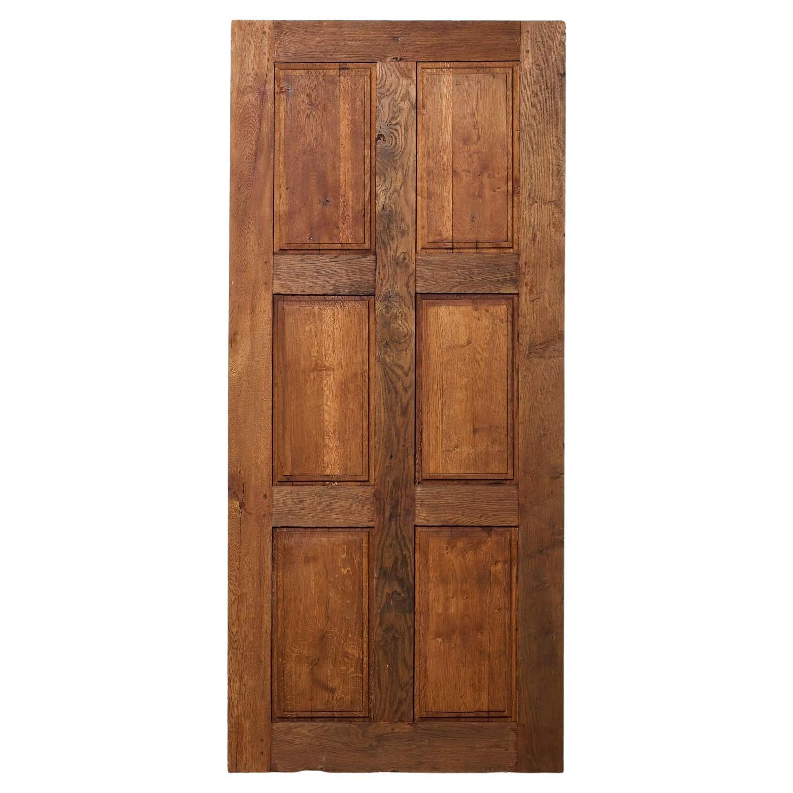 English Six Panel Reclaimed Oak Door