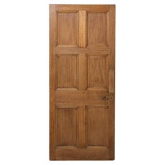 Antique English Six Panel Reclaimed Oak Internal Door