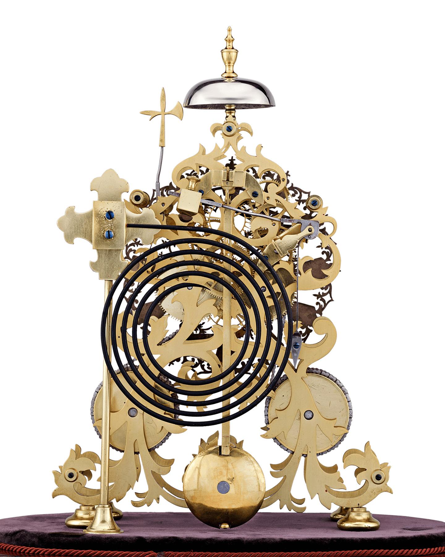skeleton clock antique