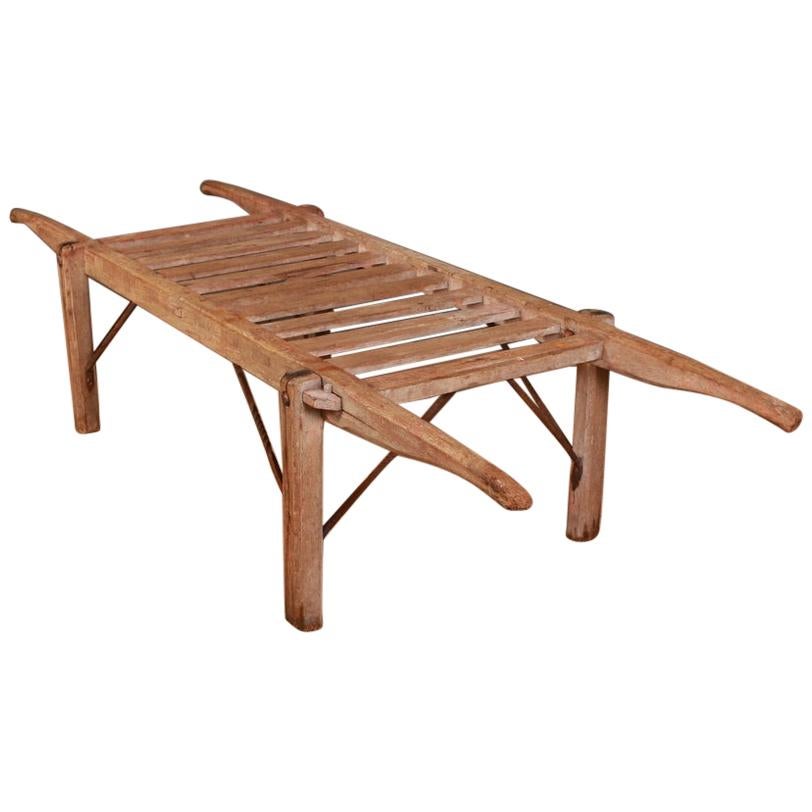 English Slatted Low Table