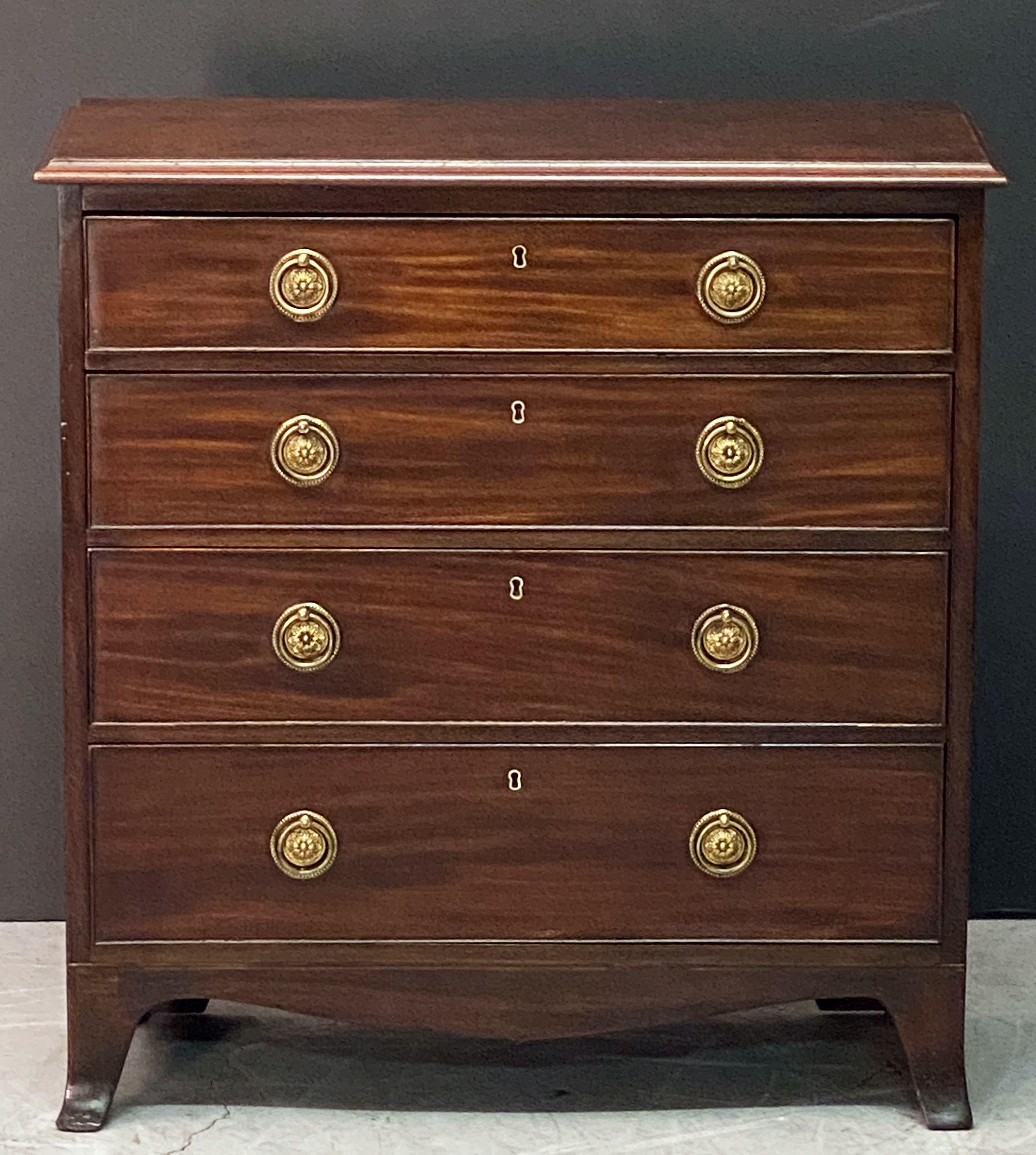 small mahogany chest of drawers
