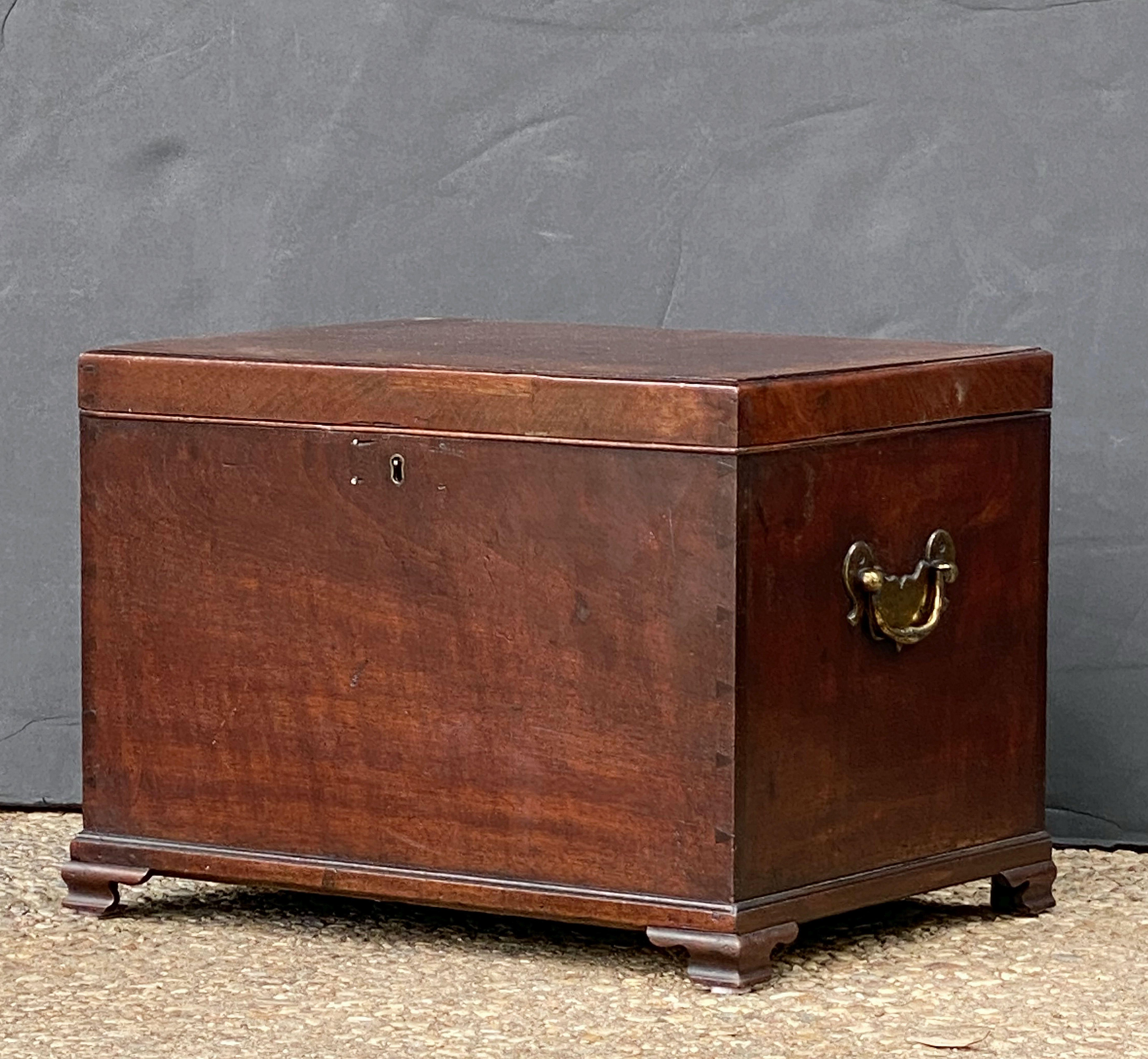 English Small Chest or Box of Mahogany from the George III Era 5