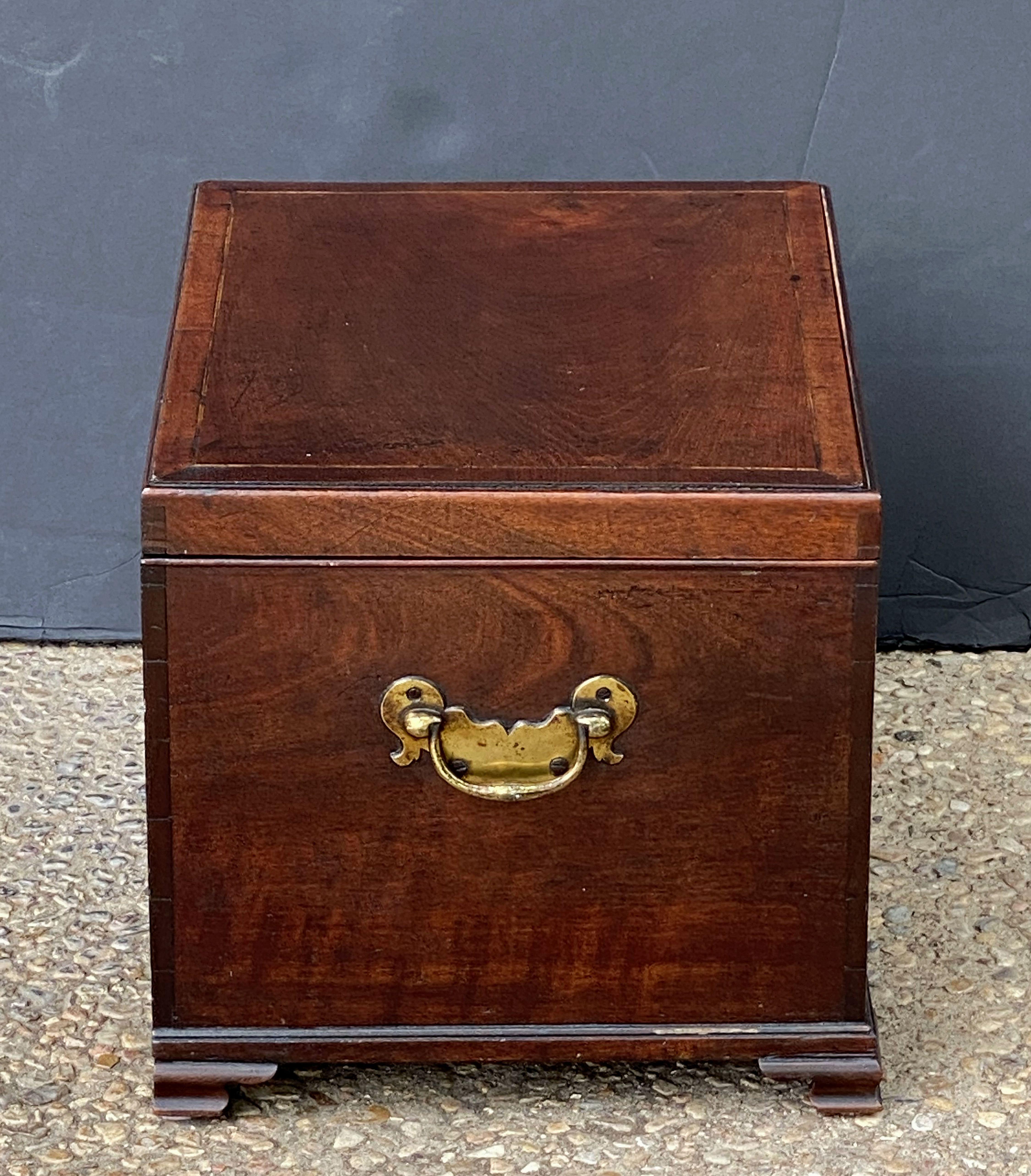 English Small Chest or Box of Mahogany from the George III Era 10