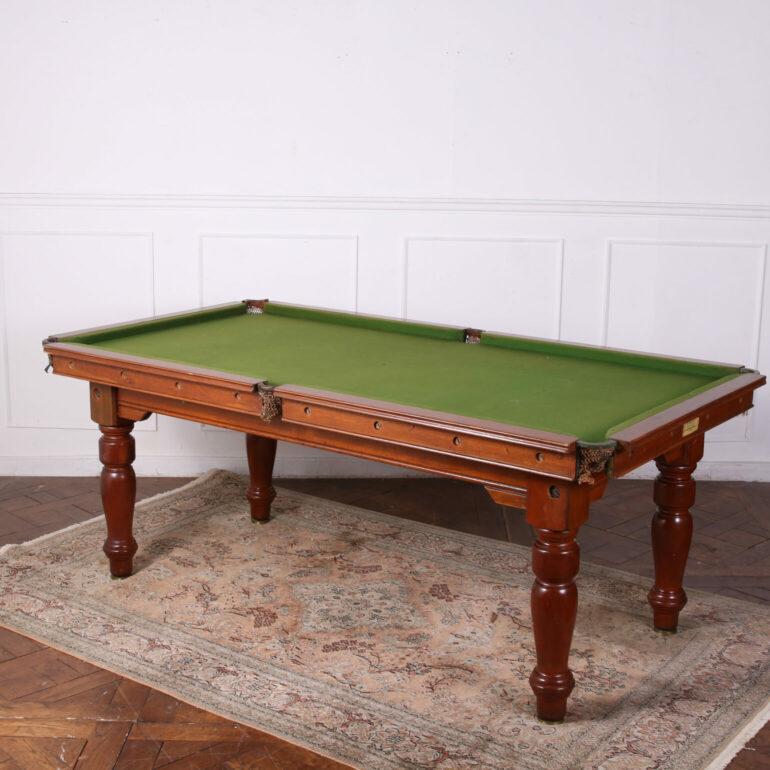 Wood English Snooker and Dining Table W. Jelks & Sons ( 2 in 1 )  circa 1910