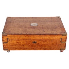 English Solid Oak Chest / Coffee Table