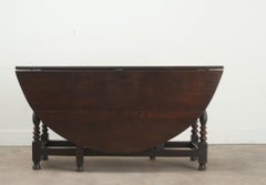 Table à abattant en chêne massif anglais (Gateleg)