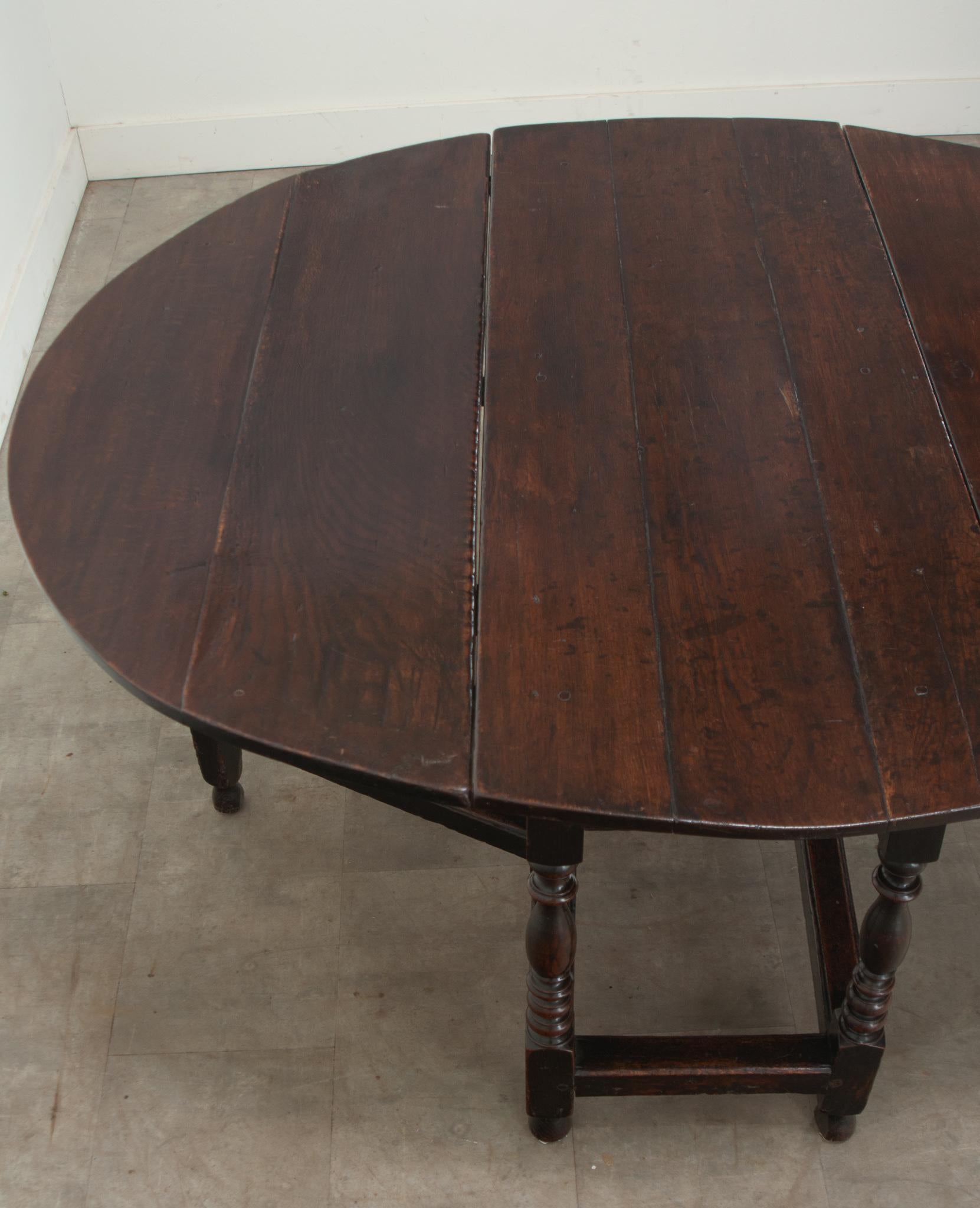 Mesa inglesa de roble macizo Gateleg Drop Leaf Roble en venta