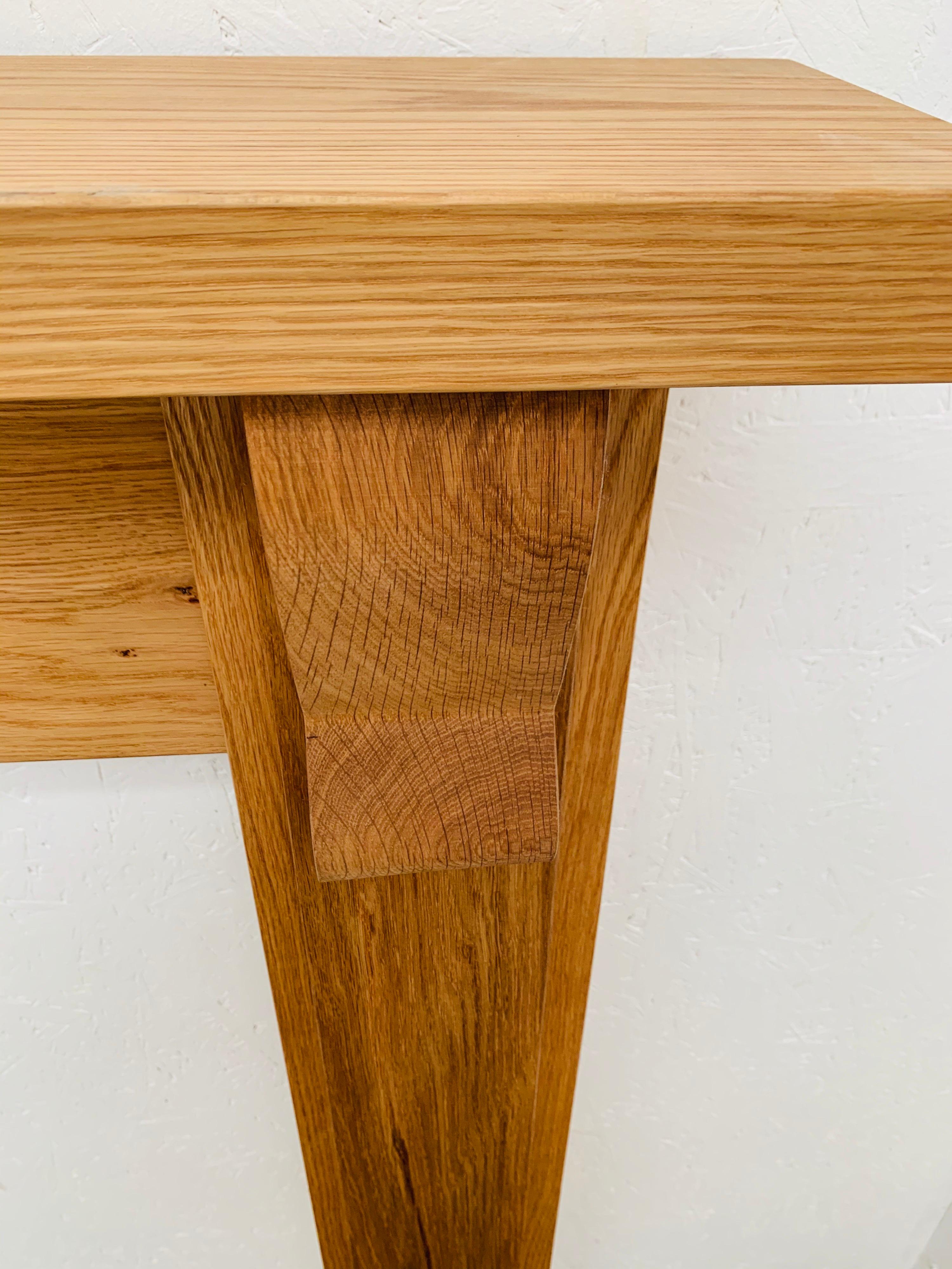 Repisa de chimenea inglesa de madera maciza de roble en venta 6