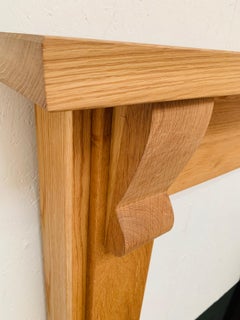 English Solid Oak Timber Fireplace Mantelpiece