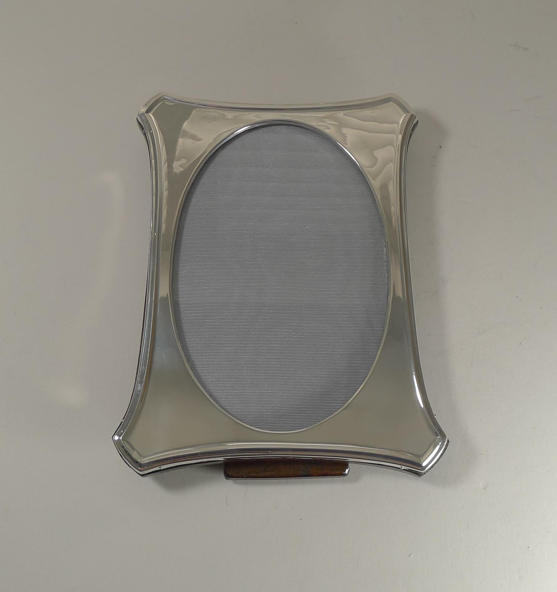 Mid-20th Century English Solid / Sterling Silver Photograph / Picture Frame, 1946