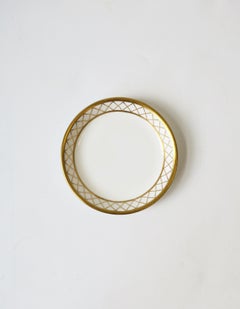 Jewelry Dish White and Gold Porcelain by Spode
