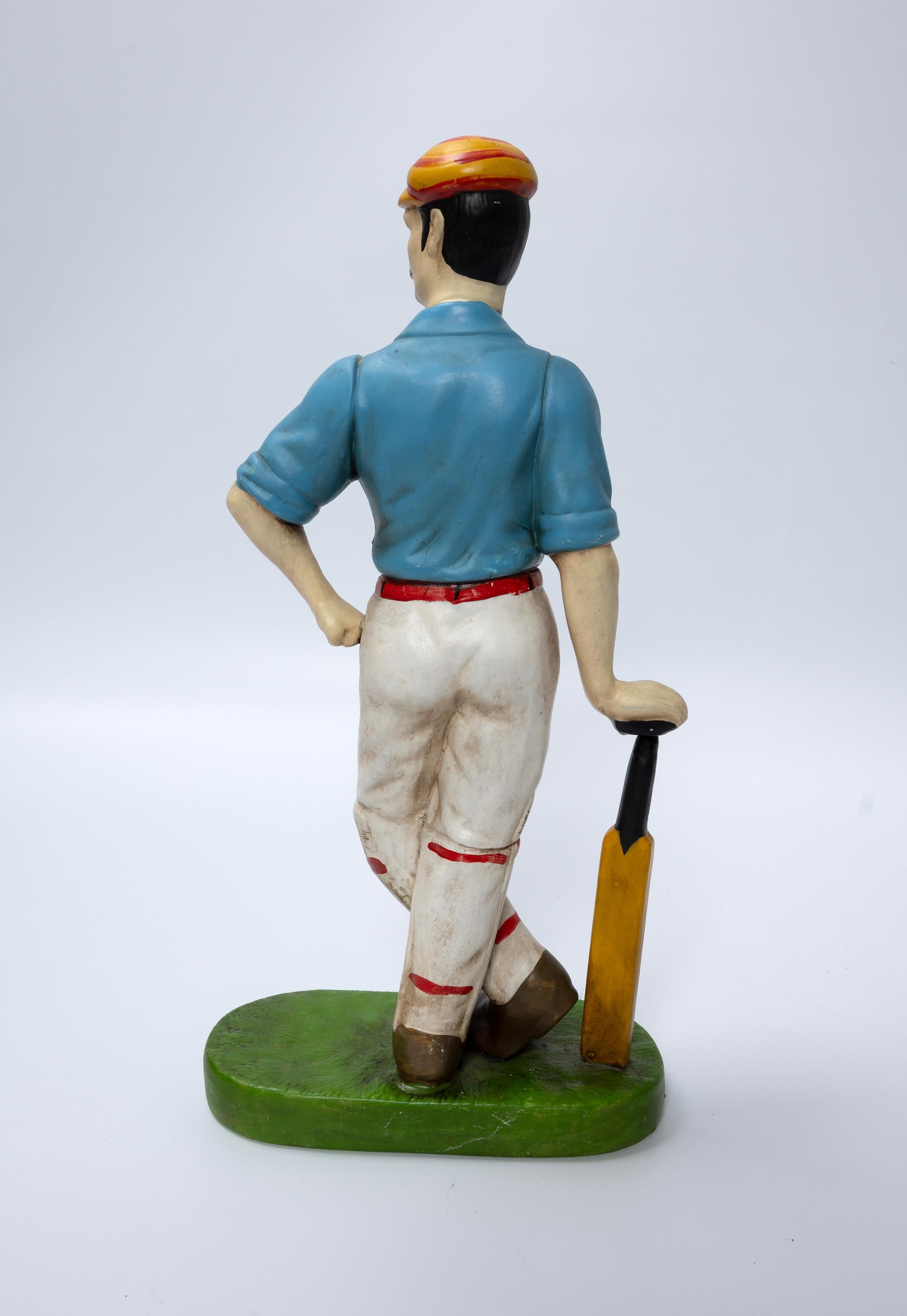 English Sporting Figures Of A Cricketer And A Footballer C.1920 For Sale 5