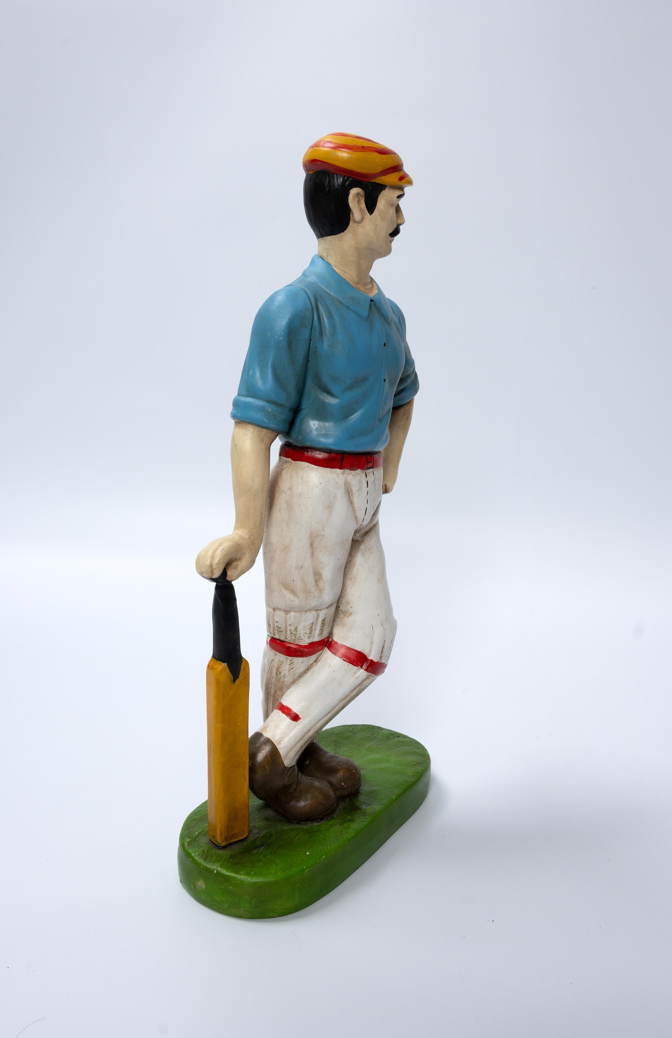 English Sporting Figures Of A Cricketer And A Footballer C.1920 For Sale 6