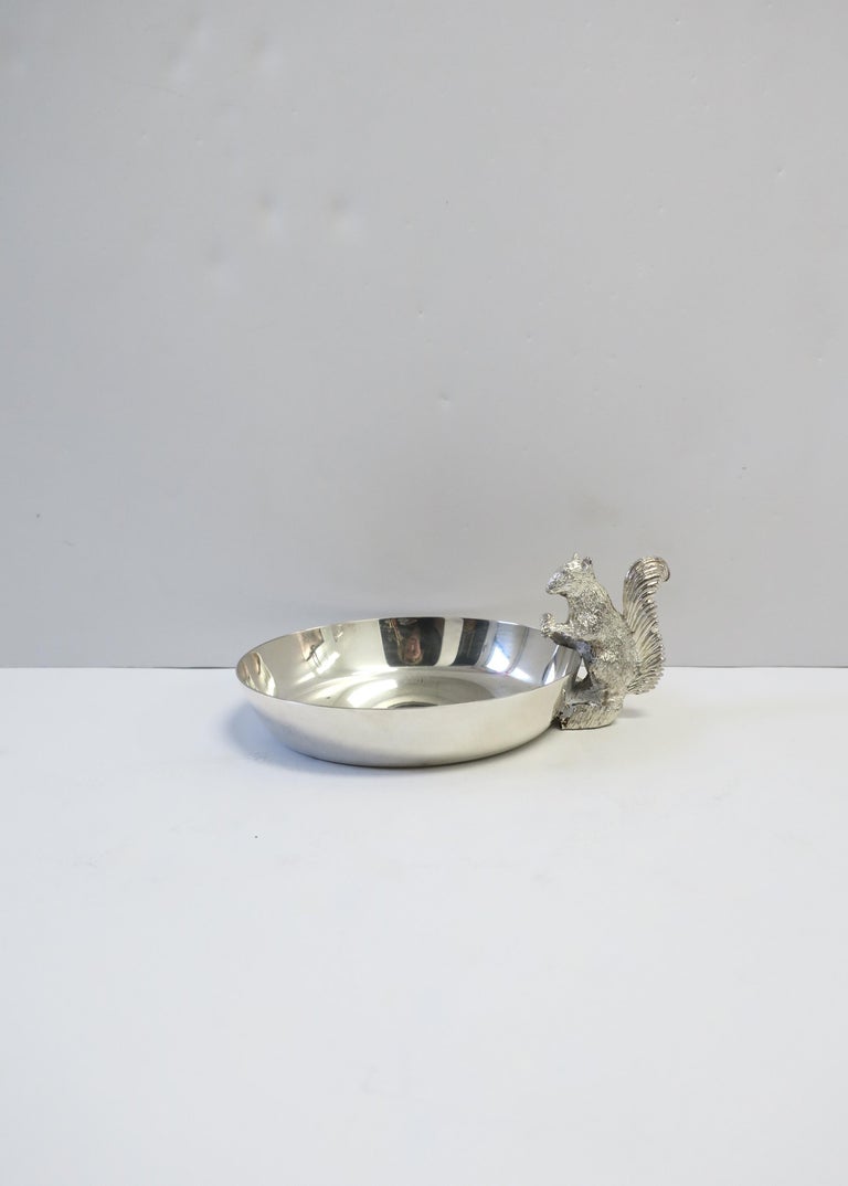 Plated English Squirrel Nut Bowl in Sterling Silver Plate