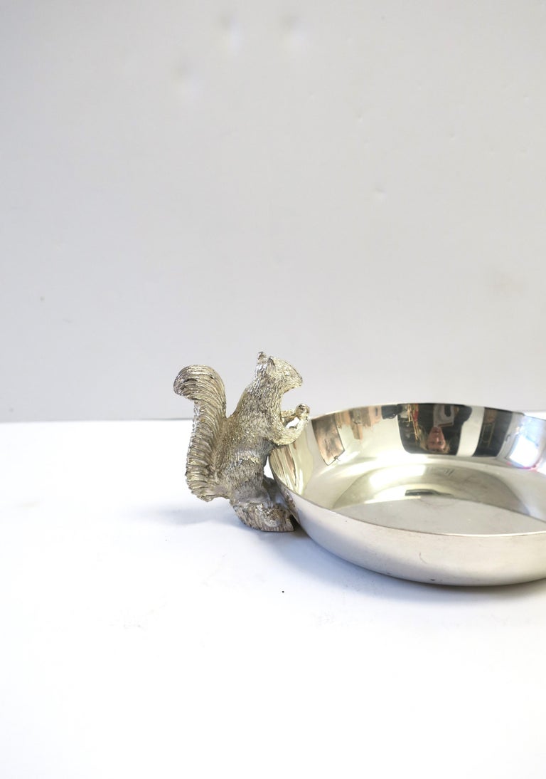 English Squirrel Nut Bowl in Sterling Silver Plate 2