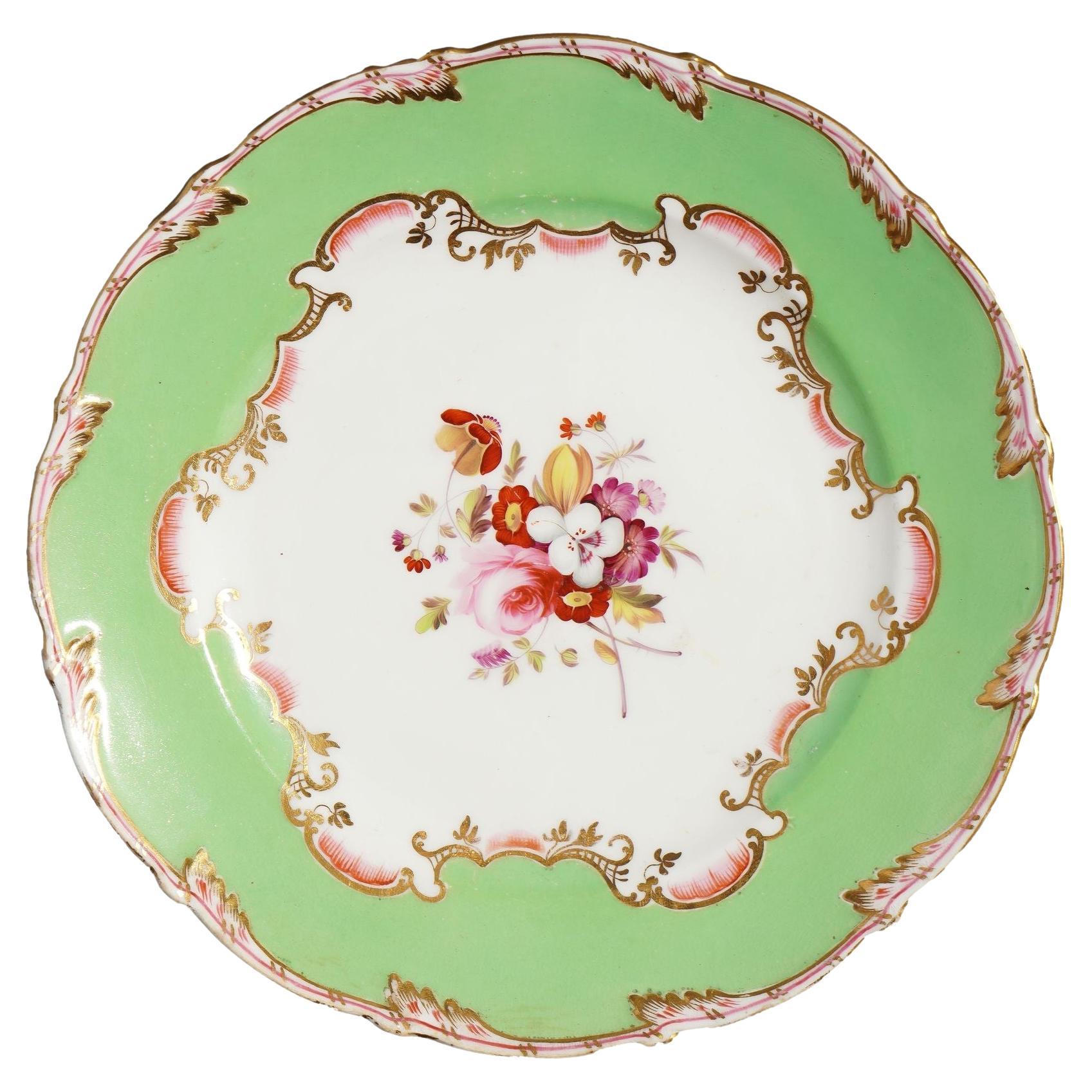 English Staffordshire dessert plate, c. 1835