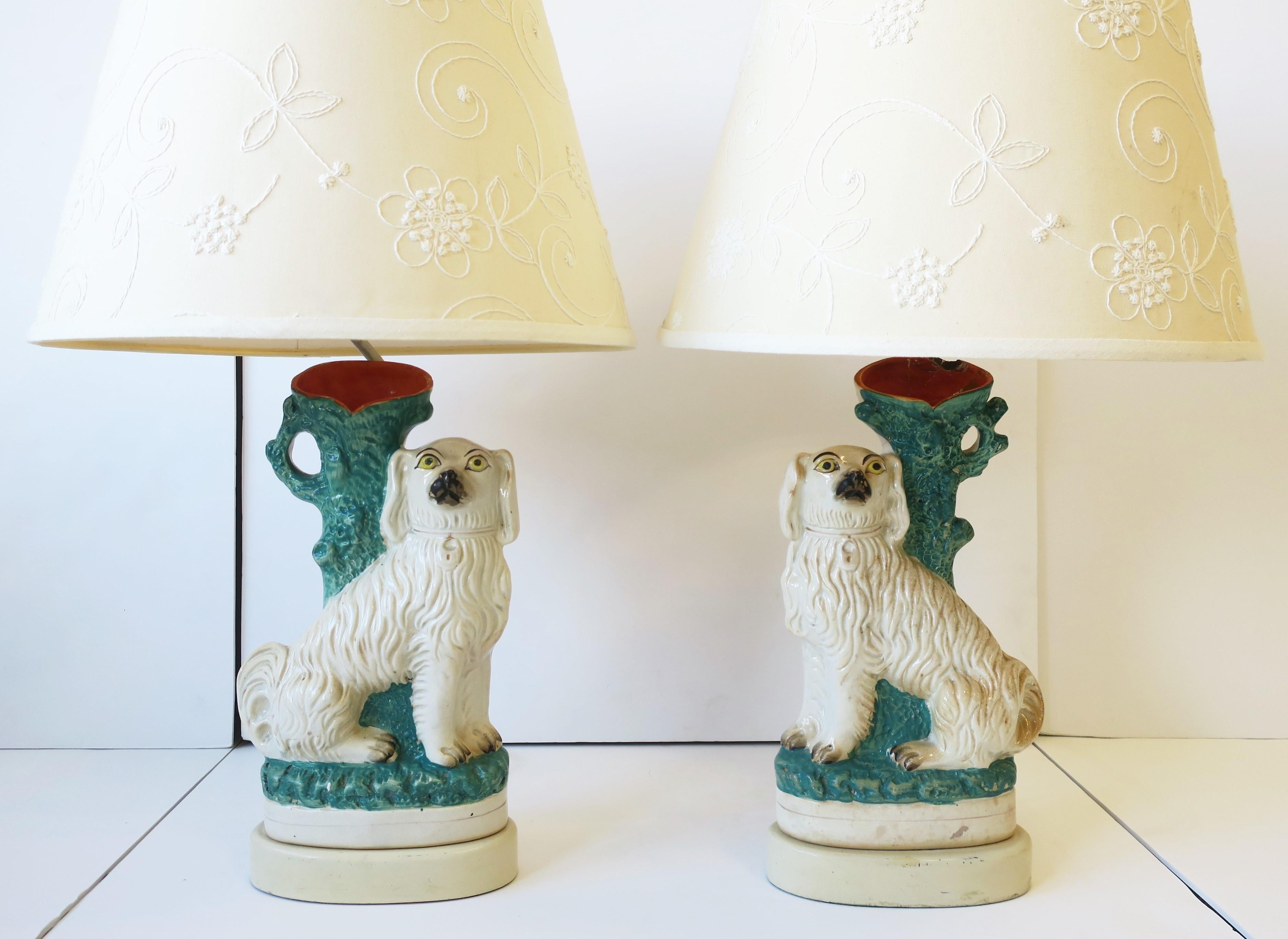 staffordshire dog lamps