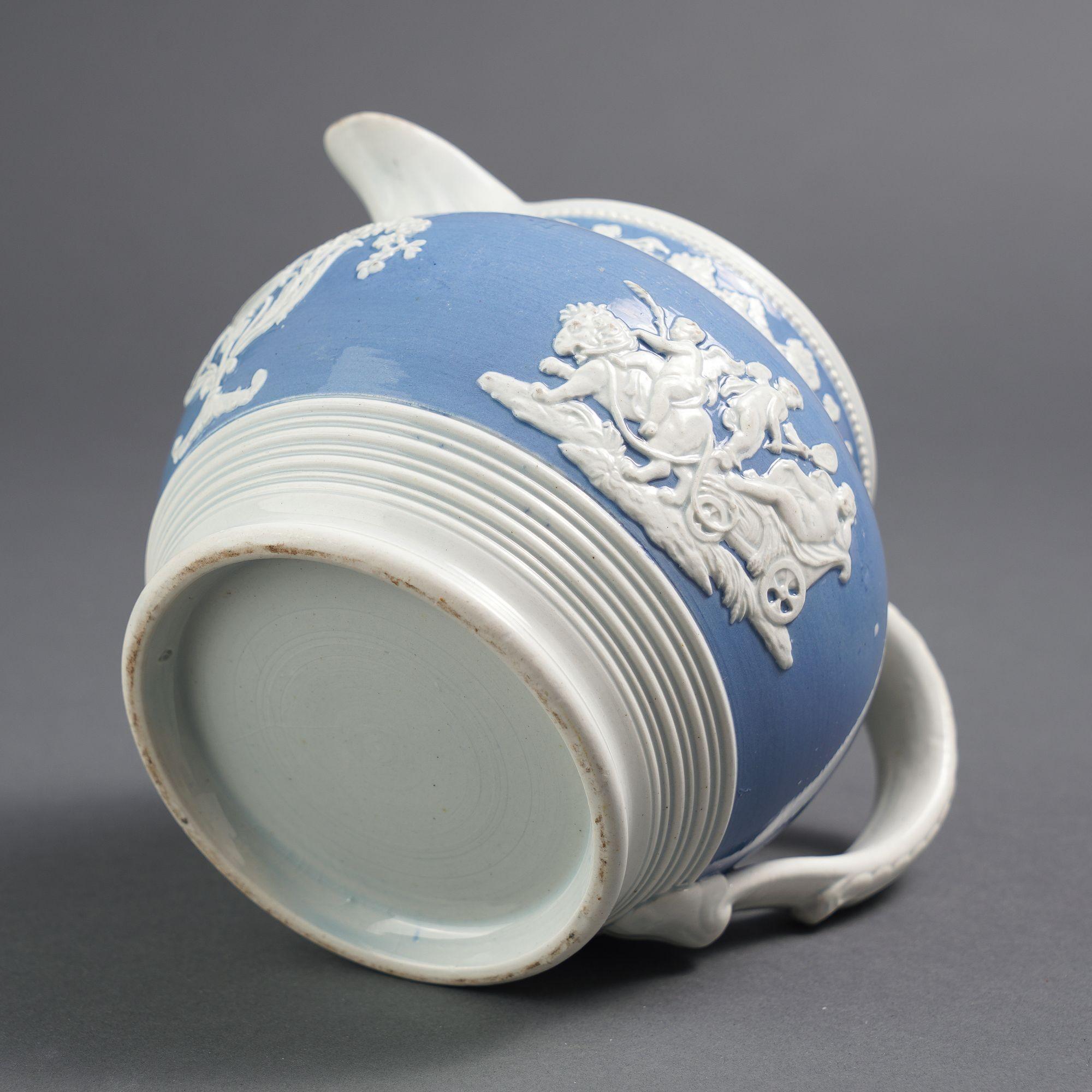 Jarra inglesa de loza nacarada de Staffordshire por Chetham & Woolley, 1820-30 en venta 4