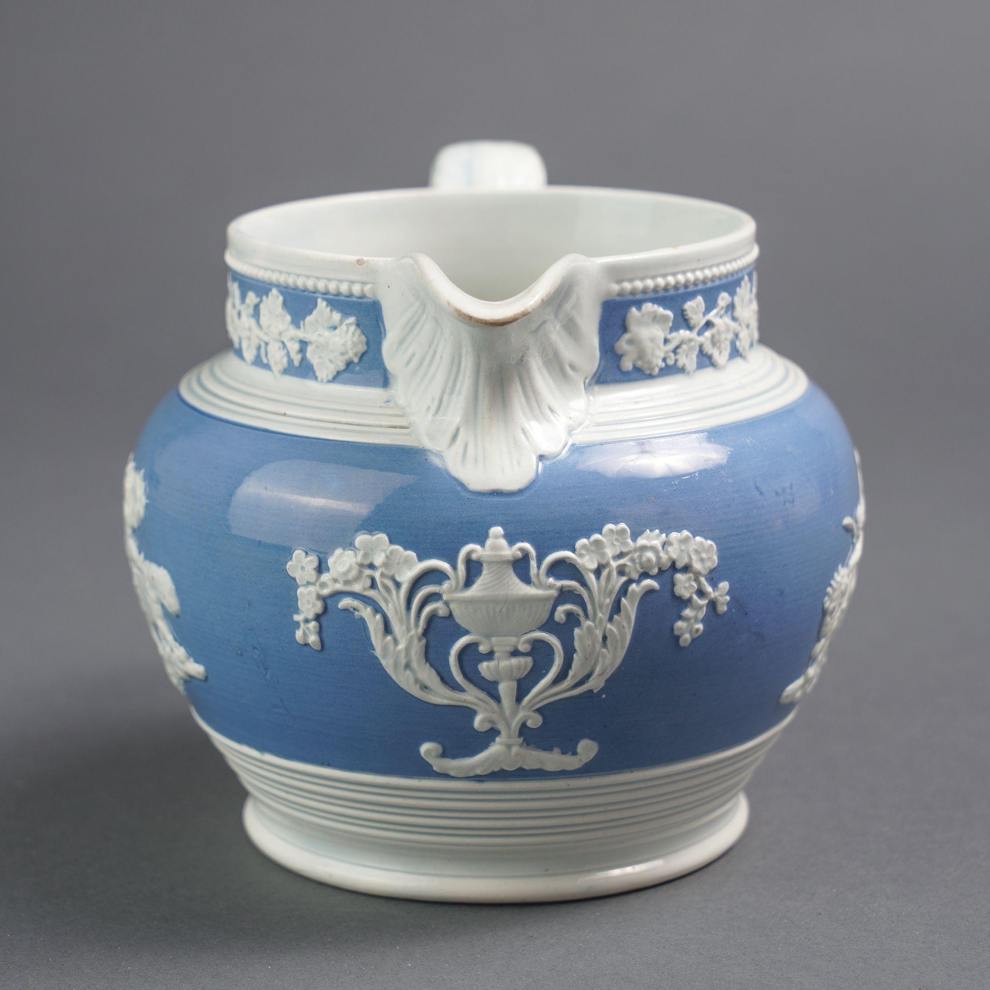 English Staffordshire pearlware pitcher by Chetham & Woolley, 1820-30 For Sale 1