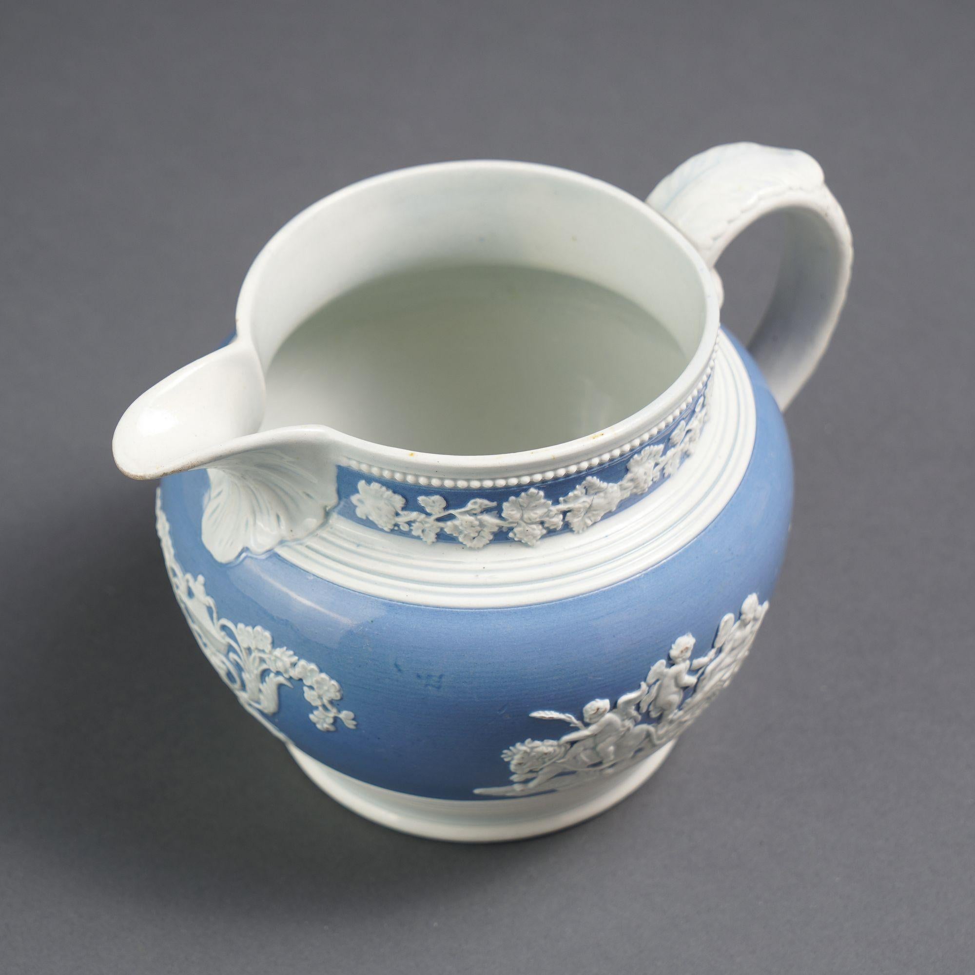 English Staffordshire pearlware pitcher by Chetham & Woolley, 1820-30 For Sale 3