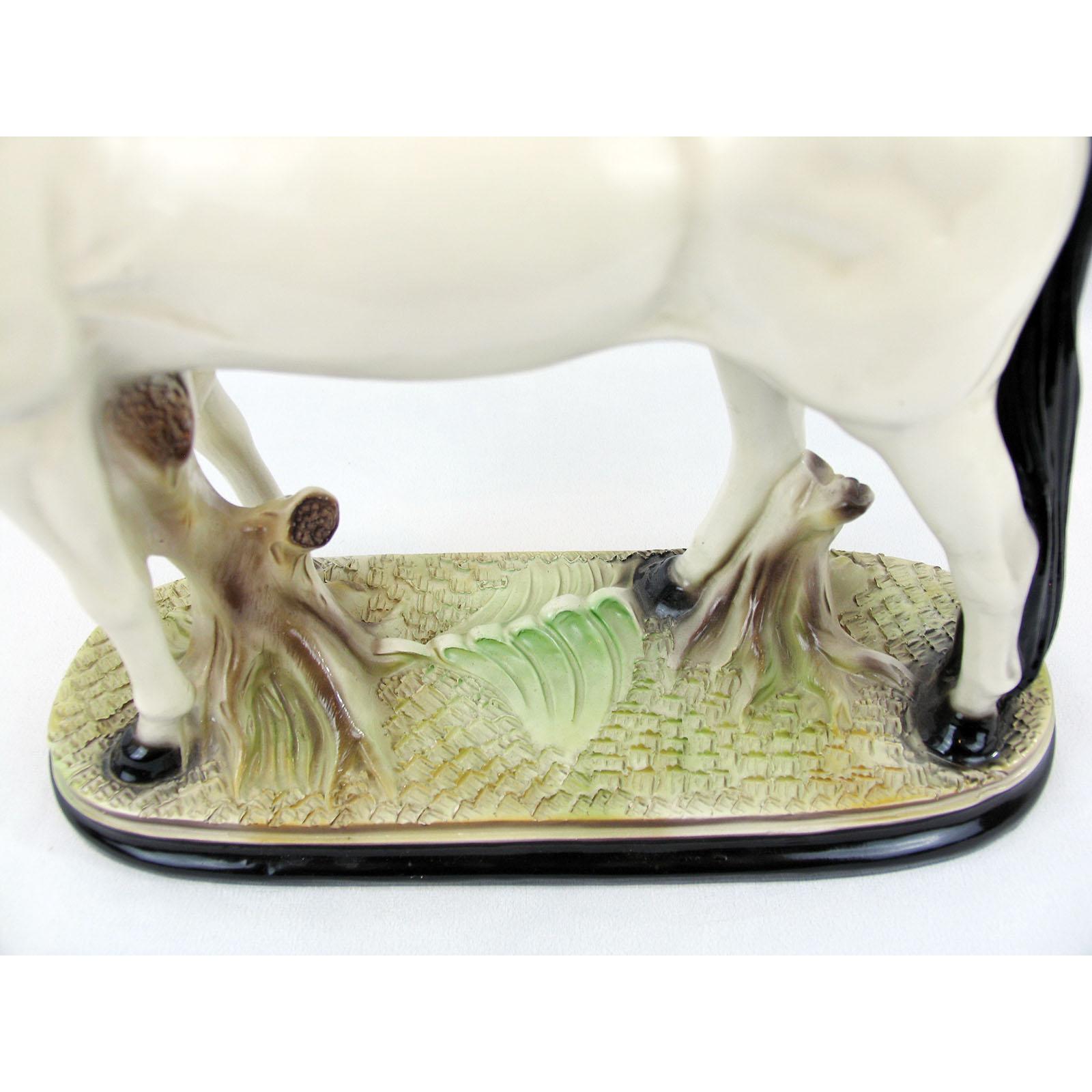 English Staffordshire Pottery Horse, Early 20th Century For Sale 12