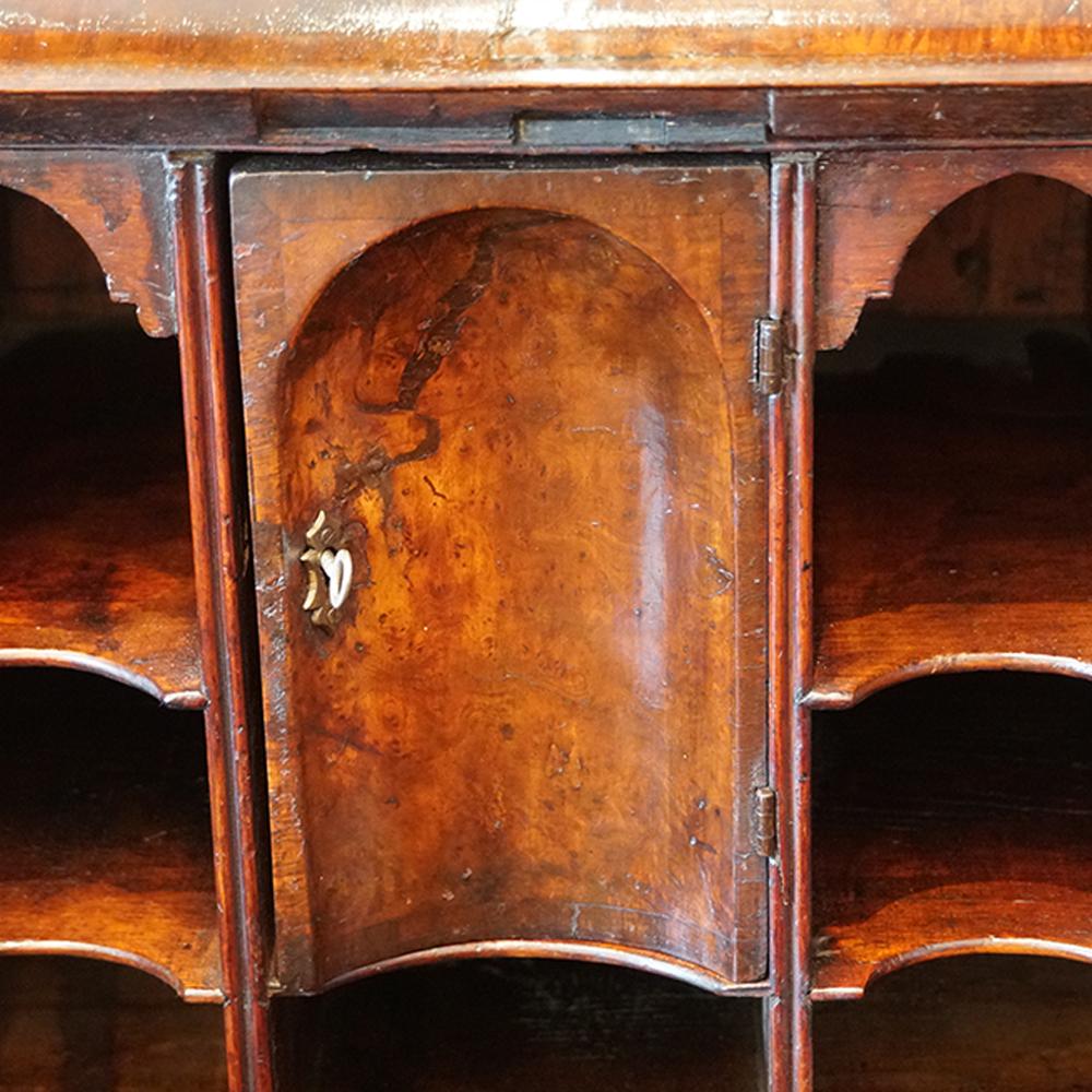 English Stately Home Queen Anne Walnut Bureau Bookcase, circa 1705 2