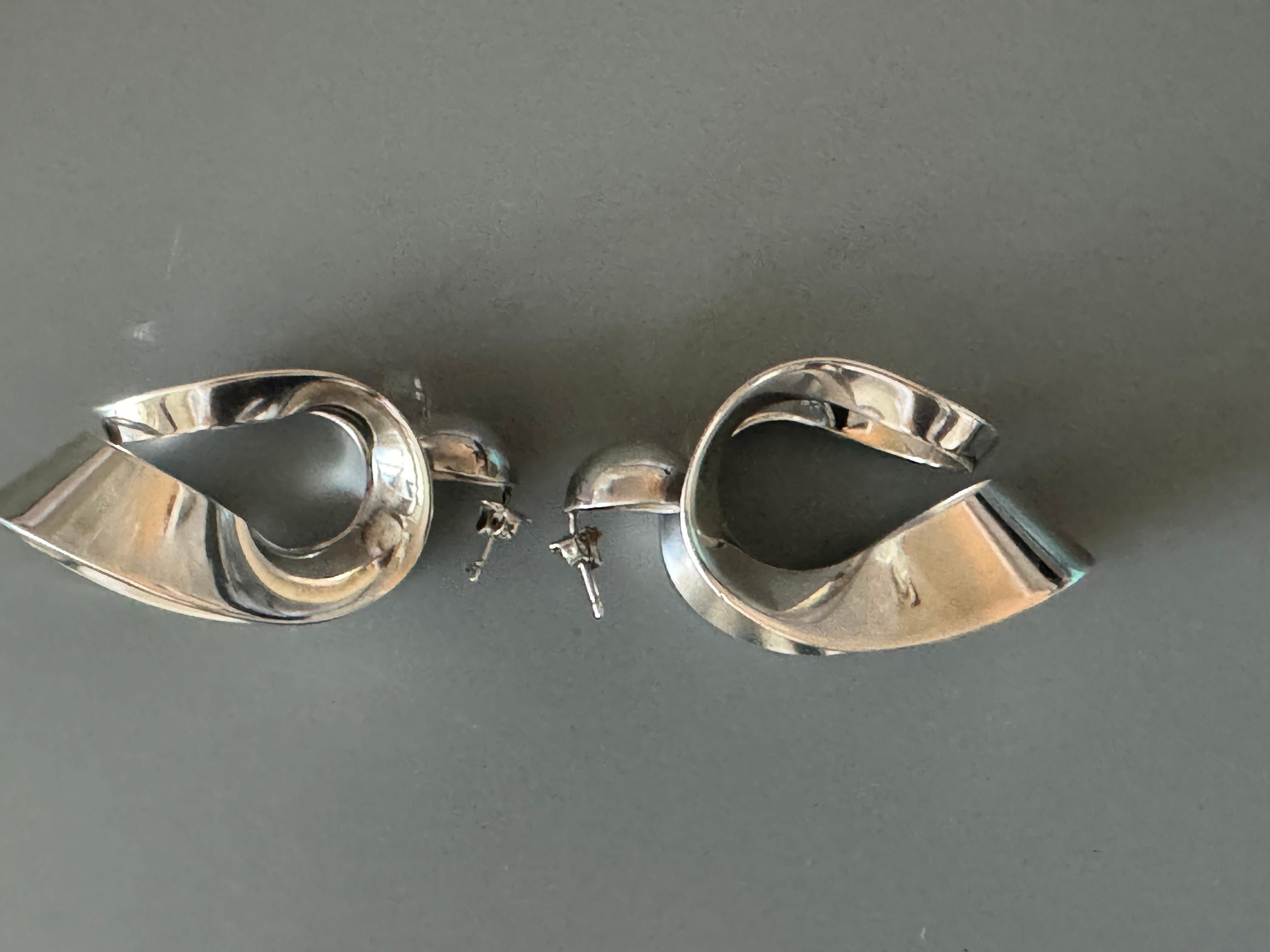 Artigiano Orecchini a lobo in argento sterling inglese