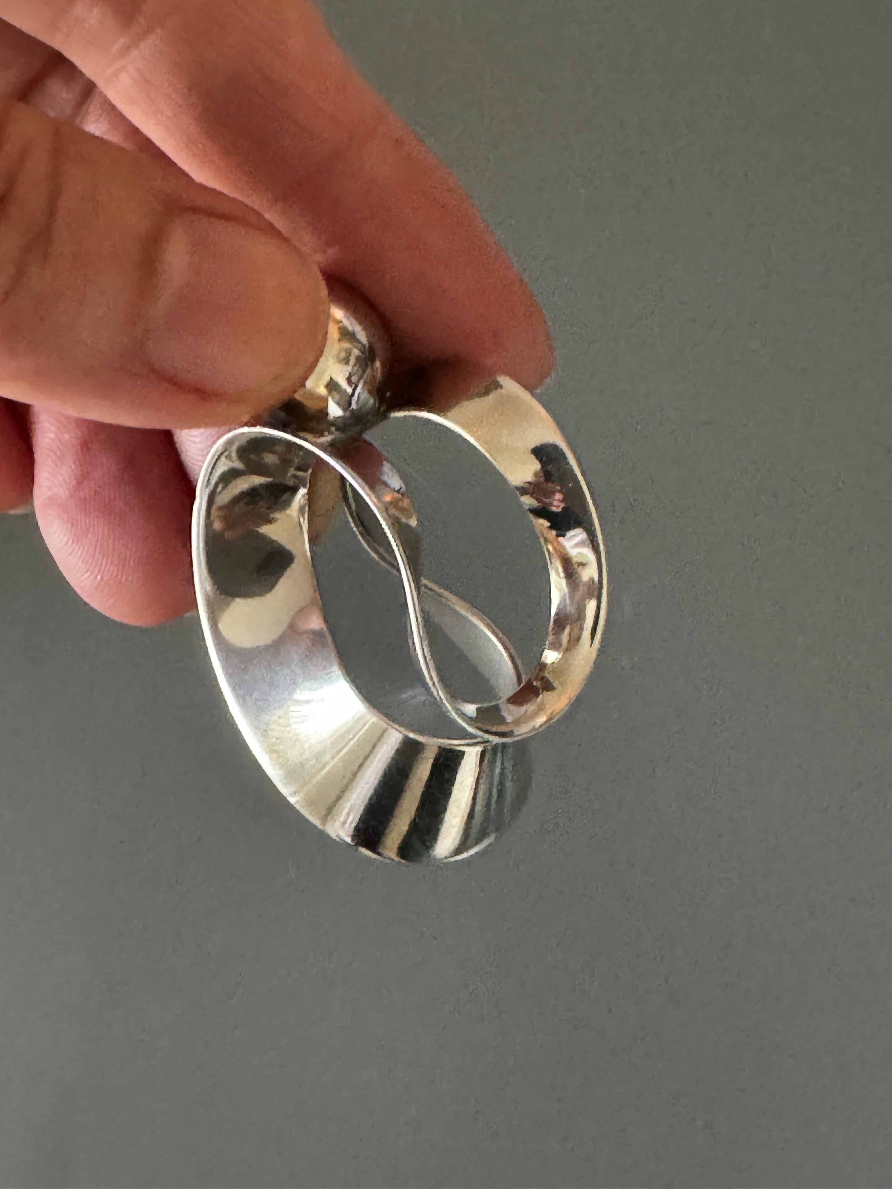 Donna Orecchini a lobo in argento sterling inglese