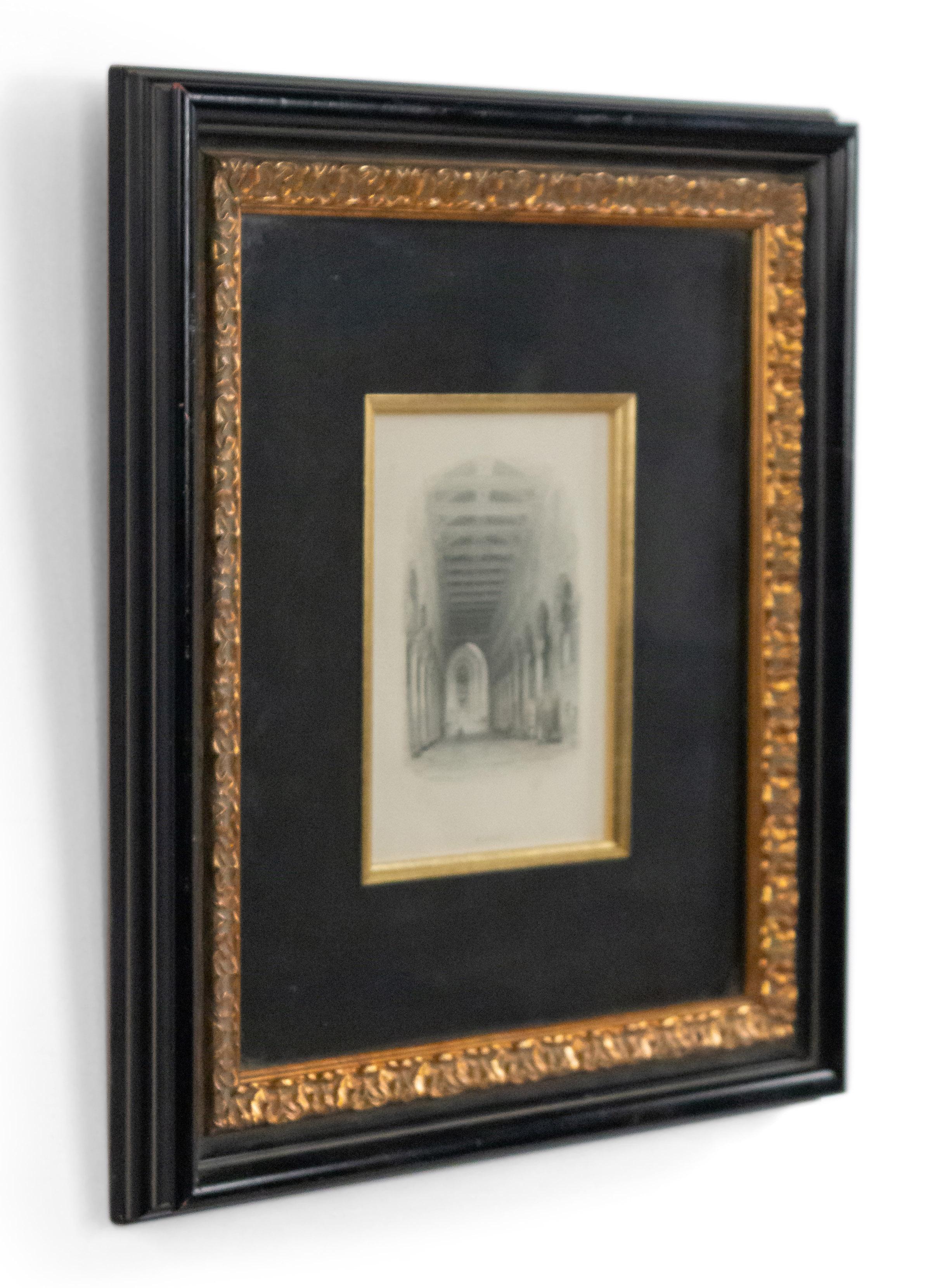 British English Steel Plate Engraving of a Cathedral For Sale