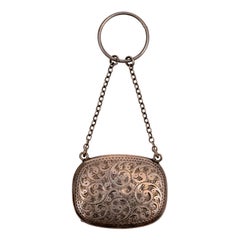 English Sterling Chatelaine Compact