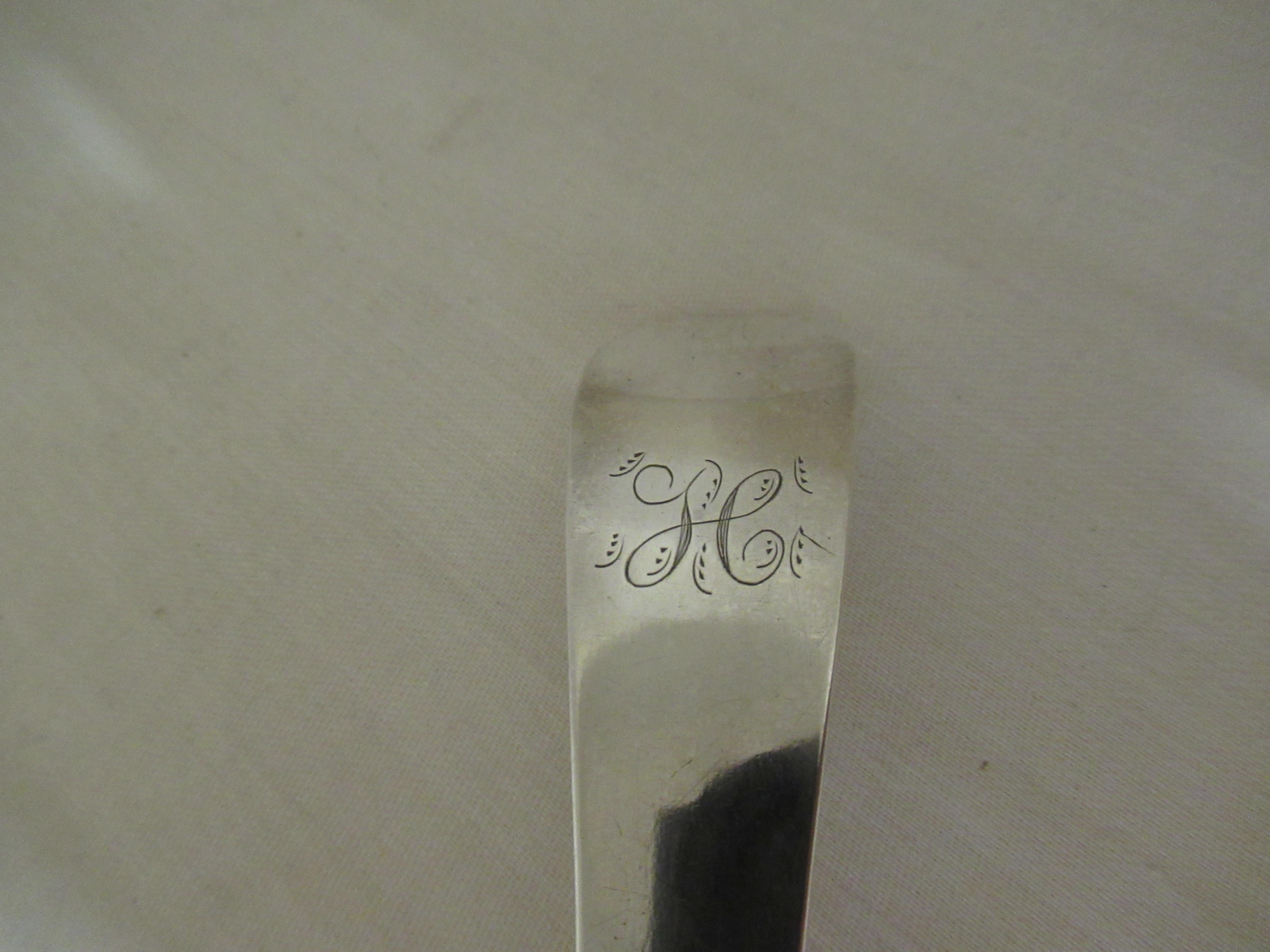 Hand-Crafted English Sterling Silver - 18thC - BASTING or GRAVY SPOON - Hallmark:-LONDON 1791 For Sale