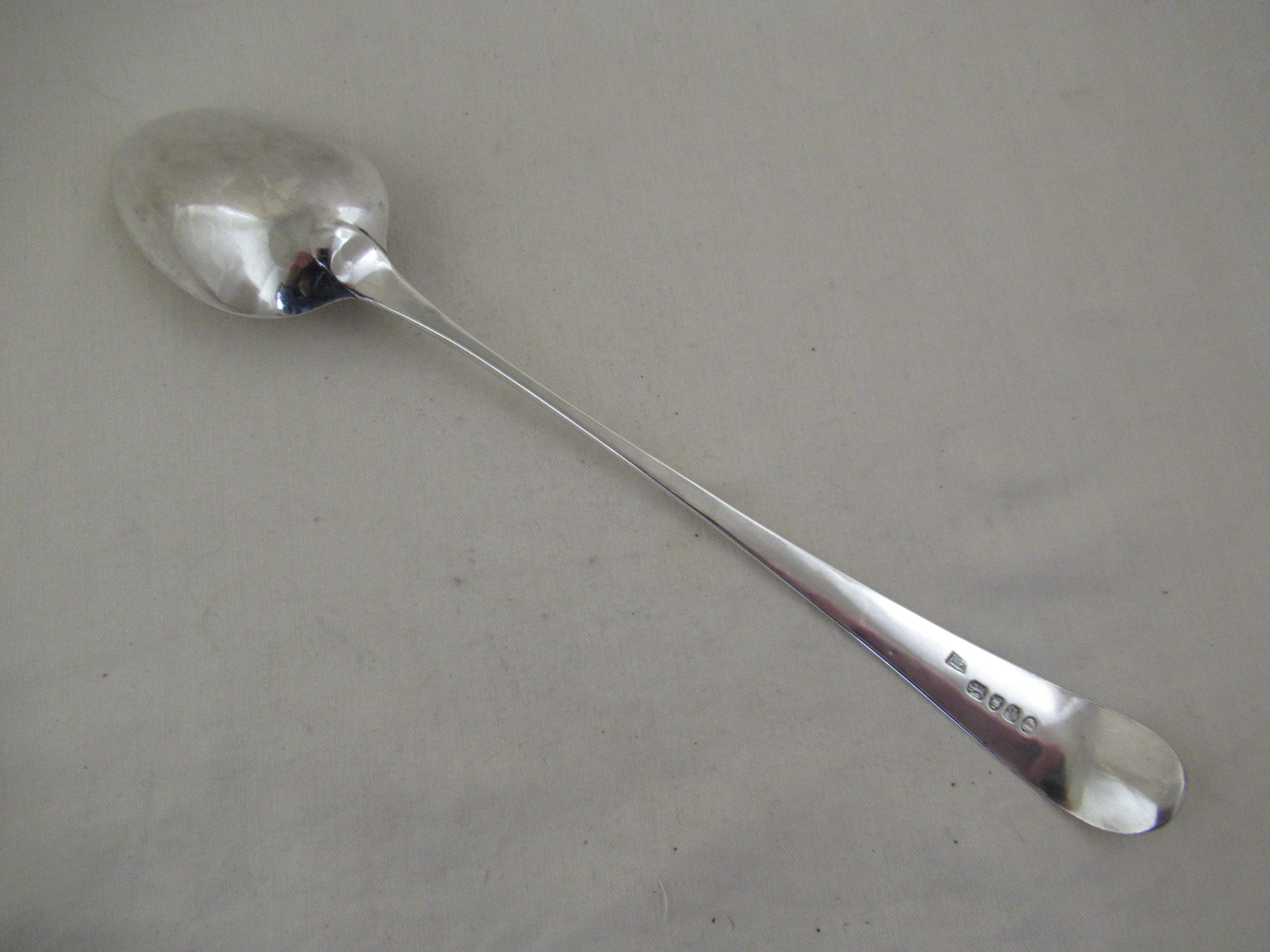 Hand-Crafted English Sterling Silver - 18thC - BASTING or GRAVY SPOON - Hallmark:-LONDON 1791 For Sale