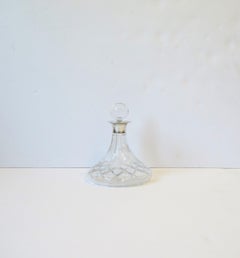English Sterling Silver Crystal Decanter