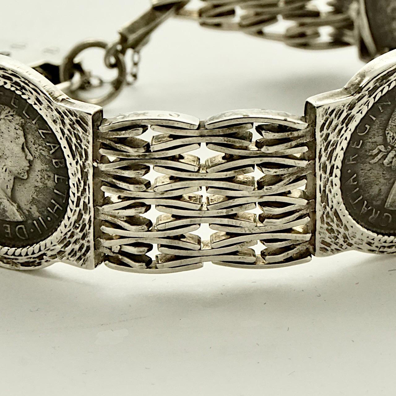 silver sixpence bracelet