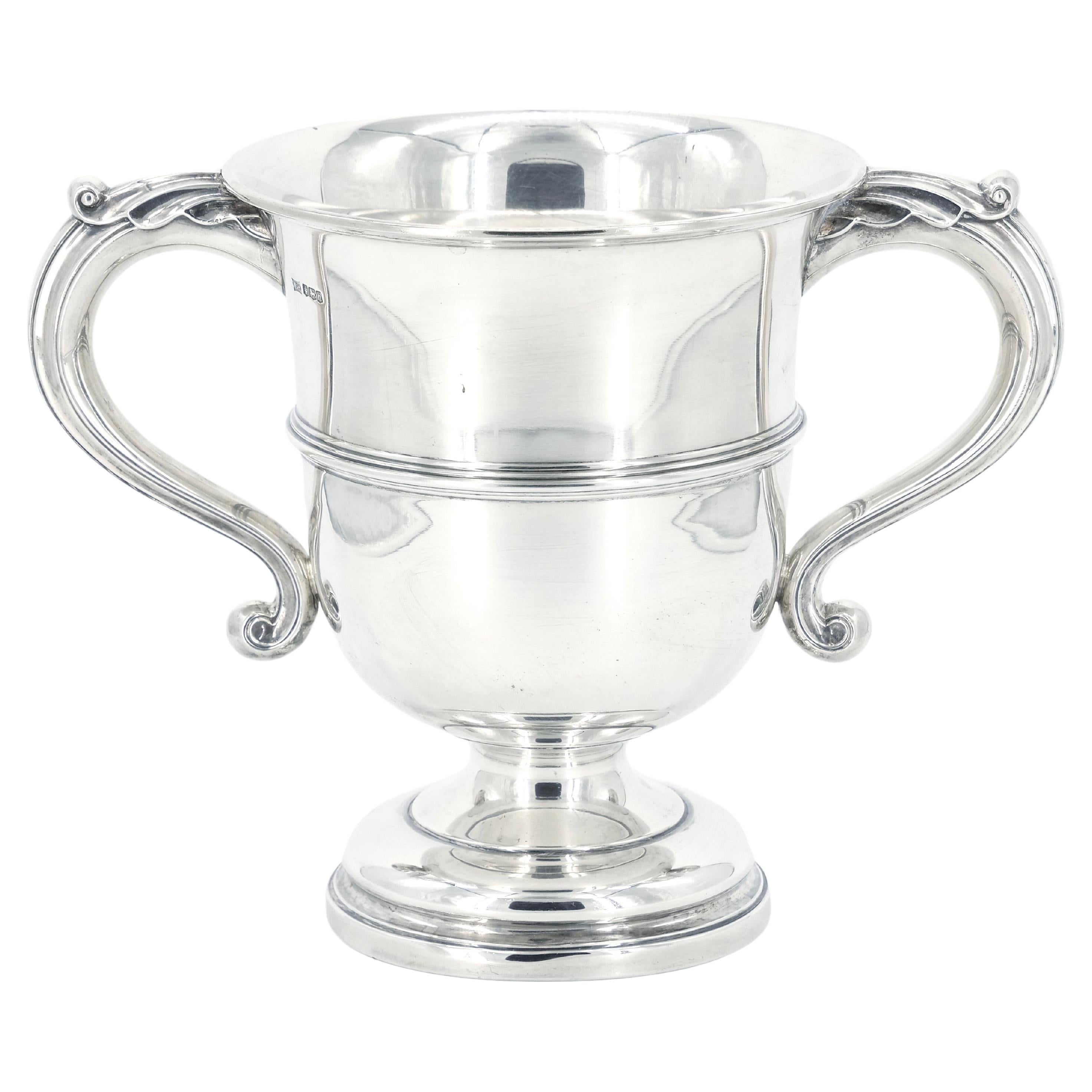 Seau à glace / seau à glace en argent sterling anglais par Walker & Hall en vente