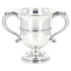 English Sterling Silver Barware Ice Bucket / Cooler By Walker & Hall