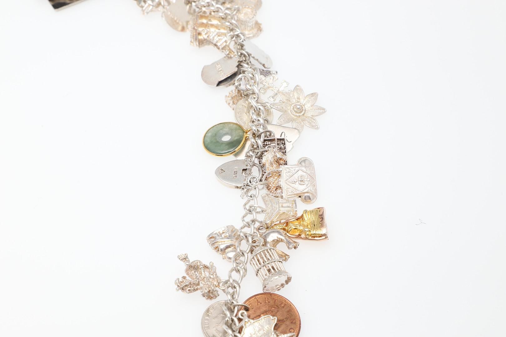 Collar inglés de plata de ley con colgante Cadena larga antigua para el cuello, década de 1860 en venta 4