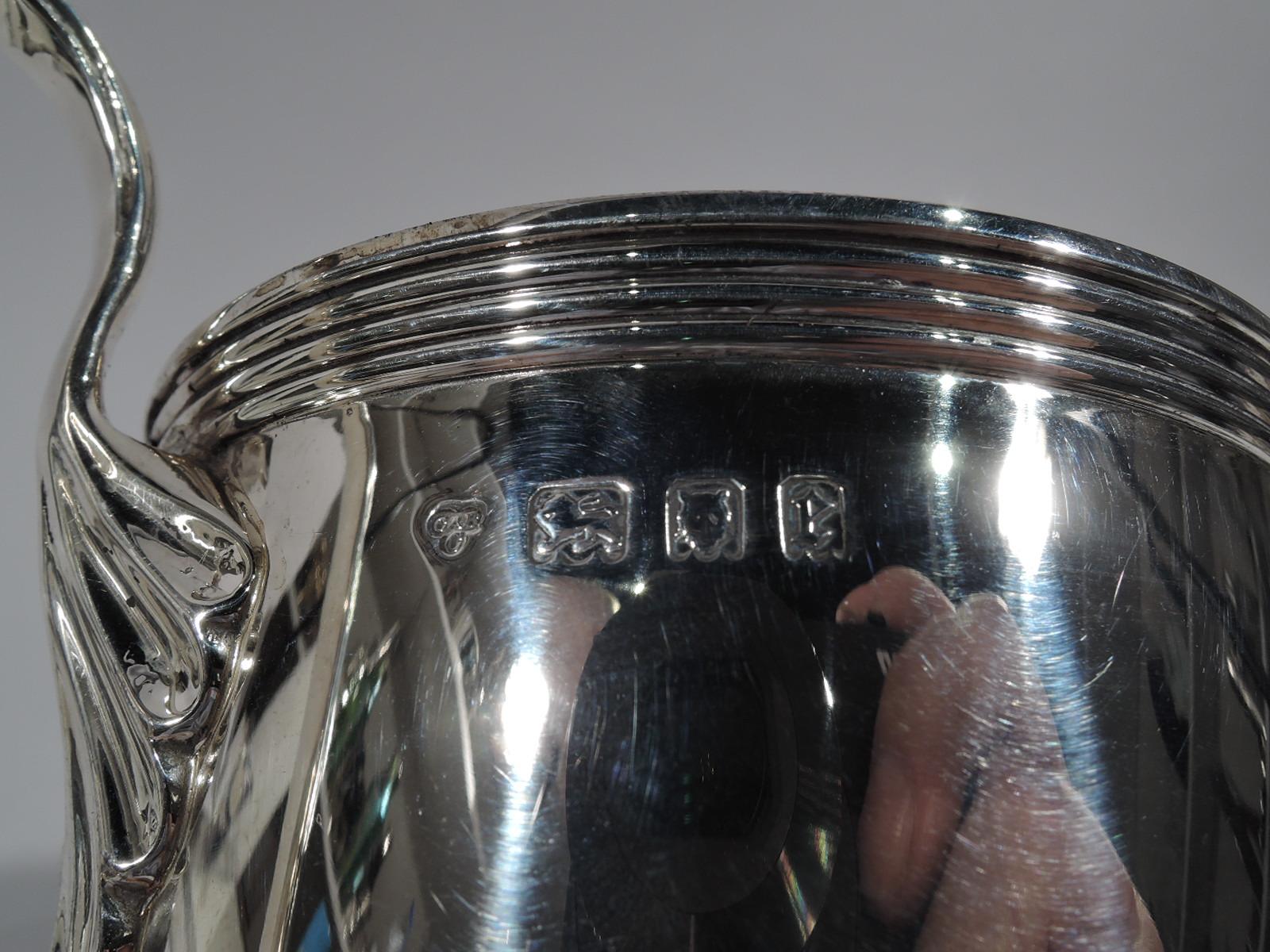English Sterling Silver Classical Covered Urn Trophy Cup In Excellent Condition In New York, NY