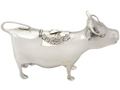 English Sterling Silver Cow Creamer